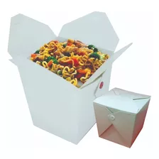 100 Embalagem Box Comida Oriental Box Yakisoba De 850 Ml
