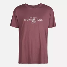 Polera Hombre Logo Palo Rosa Haka Honu