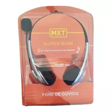 Fone De Ouvido Headset Com Microfone Plug Stereo 3.5mm Mxt