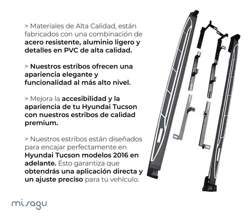 Estribos Hyundai Tucson  2016-19 Running Board Foto 4