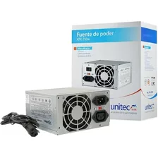 Fuente De Poder Atx 750w Unitec 24 Pines Pc