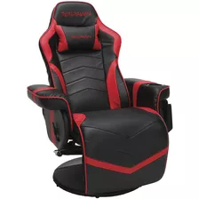 Silla Gamer Reclinable Habitacion Rojo Cuero Sintetico