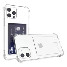 Funda Transparente Con Tarjetero Para iPhone 12/12 Pro