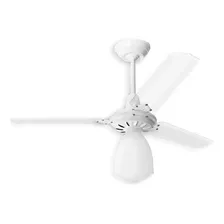 Ventilador De Teto Loren Sid Lumi M3 Branco Com 3 Pás Cor Transparente 127 v