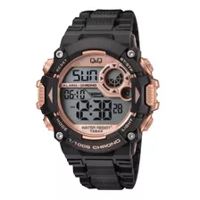 Reloj Digital Q&q M146 Camuflado Sumergible 100 Metros