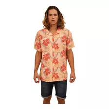 Camisa Maui Idrogeno Salmon Hombre Mangas Cortas