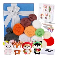 Needle Felting Starter Kit, 4 Pcs Doll Making Manual, 1 Pcs