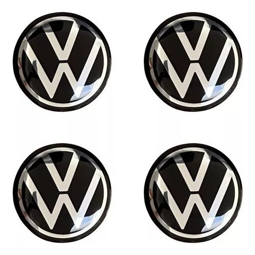 4 Centros Rin Para Vw A7 Taos Tiguan Teramont 65 Mm Foto 2