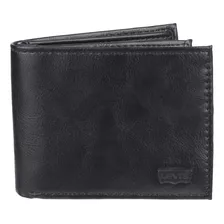 Billetera De Cuero Slimfold Levis Charcoal Black 