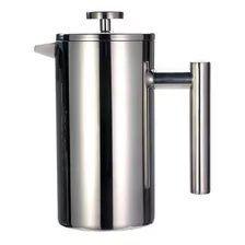 Cafetera Prensa Francesa Acero Inox. Doble Pared 1 Litro