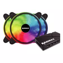 Kit 3 Ventiladores Rgb Raidmax Nv-t120fbr3 - Revogames