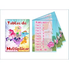 Tablas De Multiplicar Little Ponny Digital 