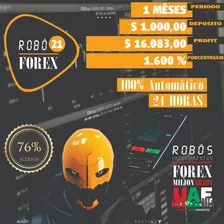 Robo Forex 21 + Indicador Noticias + Gerenciador De Ordens