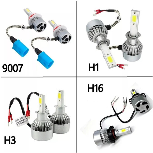 Kit Luces Led Auto C6 H1 H7 H3 9005 9006 880 Foto 5