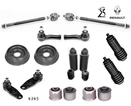 Kit Rotulas Bieletas Terminales Bases Clio Sport 2.0l 02-06  Foto 2