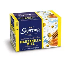 Hierbas Supremo Manzanilla Miel 20 Unidad(3 Display)super