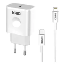 Carregador Usb-c 20w Original Kaidi P/ iPhone XR 11 12 13 14