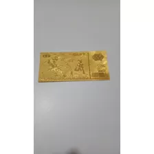 Billete De Oro Falso Chino De 100