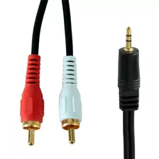 Cable De Audio 2 A 1 Decinco Metros -- 5m Rca / Plug