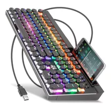 Teclado Mecânico Gamer Pc Adamantiun Cronos Led Switch Blue