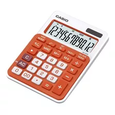 Calculadora De Escritorio Casio Ms 20 Nc Visor Grande Color Naranja