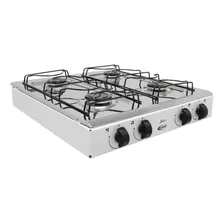 Cooktop Mesa Inox De Sobrepor 4 Bocas - Clarice Branco