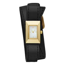 Reloj Kate Spade Ksw1178 Para Mujer Color De La Correa Negro Color Del Bisel Dorado Color Del Fondo Gris