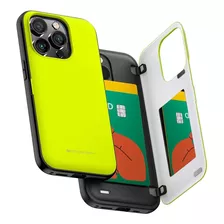 Funda Goospery Para iPhone 14 Pro Shockpr Wallet Fluor Y