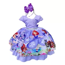 Vestido Infantil Princesa Sofia 