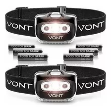 Vont 'spark' Led Linterna Frontal Baterias Incluidas Equi