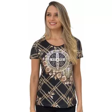 Blusa Religiosa Medalha São Bento Feminina Fse4036