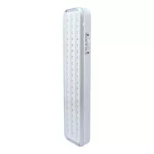 Lámpara Emergencia Recargable Extra Plana 60 Leds Adir 1021a Color Blanco