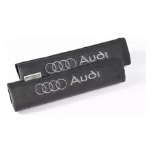 Protectores Cubre Cinturones Tela Gris Logo Audi Bordado