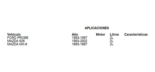 Kit Clutch Namcco Probe 1994 2.0l Ford Foto 2