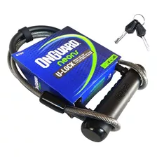 Cadeado U-lock Trava + Cabo Onguard 8154 Reforçado Bike Moto