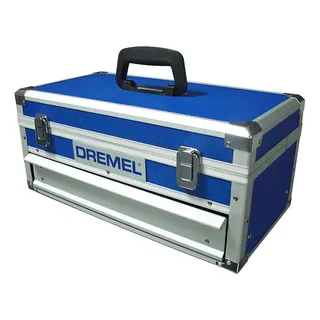 Caja Maletin Organizador Metalico Aluminio Dremel 552 Azul