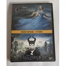 Dvd 2 Filmes Cinderela E Malévola Disney Original Lacrado