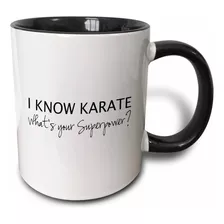 3drose I Know Superpower-for Karate Fan-karateka - Taza De .
