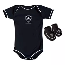 Body E Pantufa Para Bebê Do Botafogo Oficial