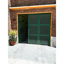 Portón De Garage Manual Verde De 2.1m De Alto X 2,10 Metros