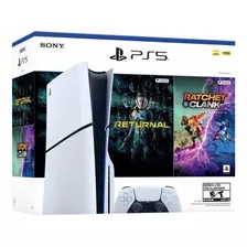 Sony Slim Ps5 Con Disco + 2 Juegos 1tb Standard Color Blanco