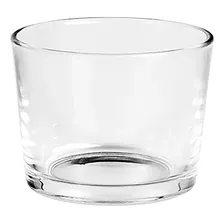 Copo Para Velas 200 Ml De Vidro Cristal Baixo (5 Unid)