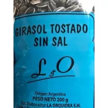 Girasol Tostado Sin Sal 50 X 200g. La Orquídea El Mejor!!!