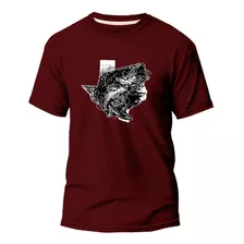 Camiseta Algodão Premium Estampa Digital Peixe Pescador Dtf