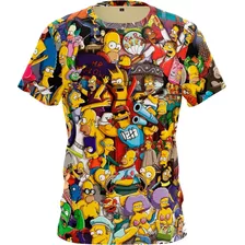 Remera Los Simpson Bart Lisa Marge Todos Fullprint 