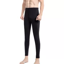 Leggins De Invierno Con Forro Polar Para Hombre, Cálidos, Có