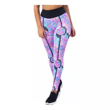 Calça Legging Feminina Liso Preta Estampada Roupas P/ Academ