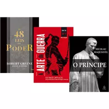 Livro As 48 Leis Do Poder + A Arte Da Guerra + O Principe