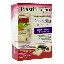 Plástico Para Plastificação Mares A4 220x307 0,07mm 50un
