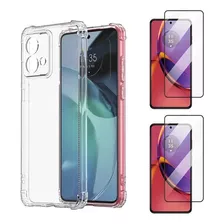 Capa Capinha + 2 Película 3d Para Motorola Moto G84 6.55 